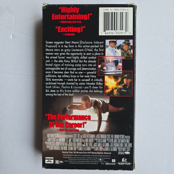 G.I. Jane VHS Demi Moore Action Drama Movie 1997 Ridley Scott Film - Picture 9 of 16